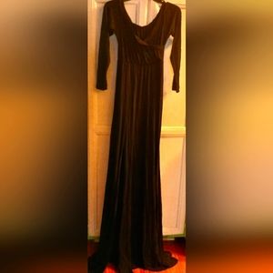 Long black Mortica style dress Sz S